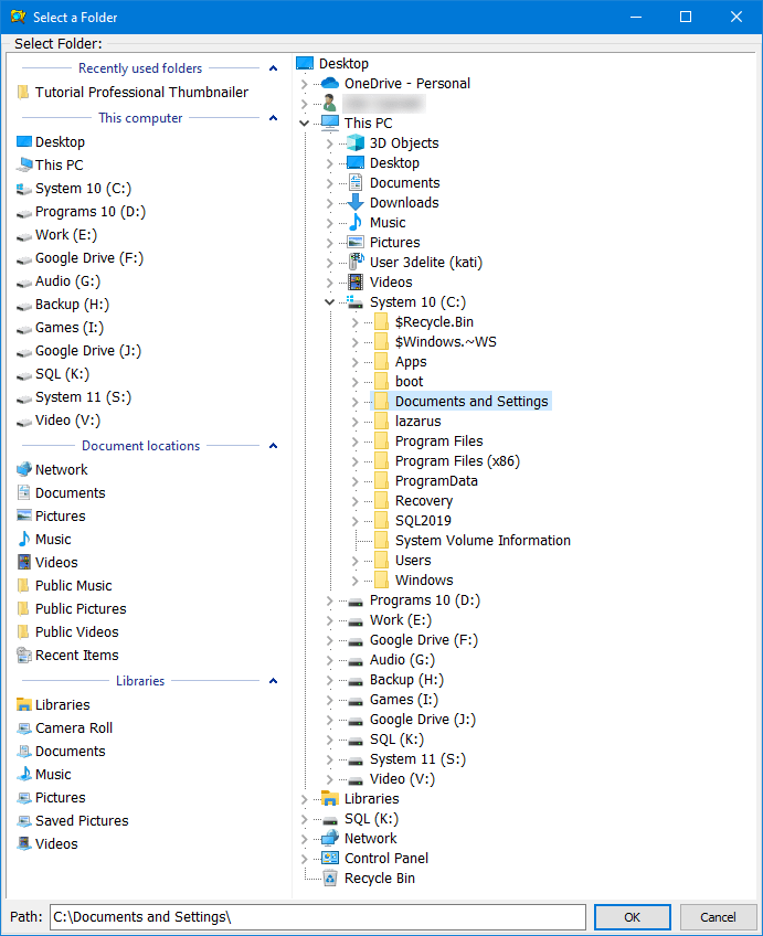 Filesystem Dialogs Library Snapshots File and folder dialog library
